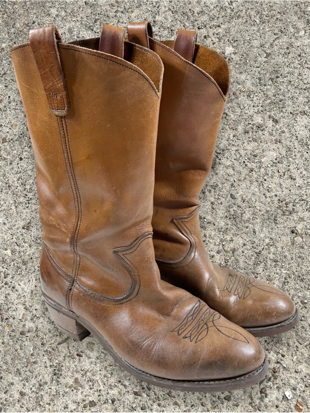 HY TEST TUF GUM vintage 70s western boots
